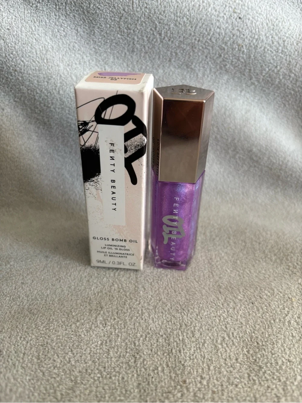 Fenty Beauty Gloss Bomb Oil Luminizing Lip Oil 'N Gloss Miss Jellyfish 02 NIB!!
